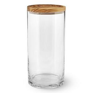 Olivewood & Glass Canister, Large