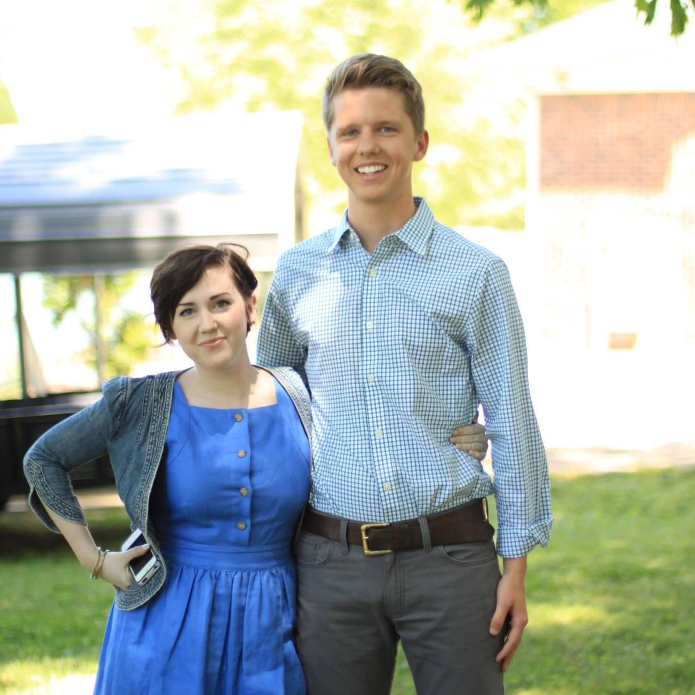 We were just starting to get to know each other, long before we were dating, and we got thrown into looking like a couple for this photo. So goofy, but had to add it.
