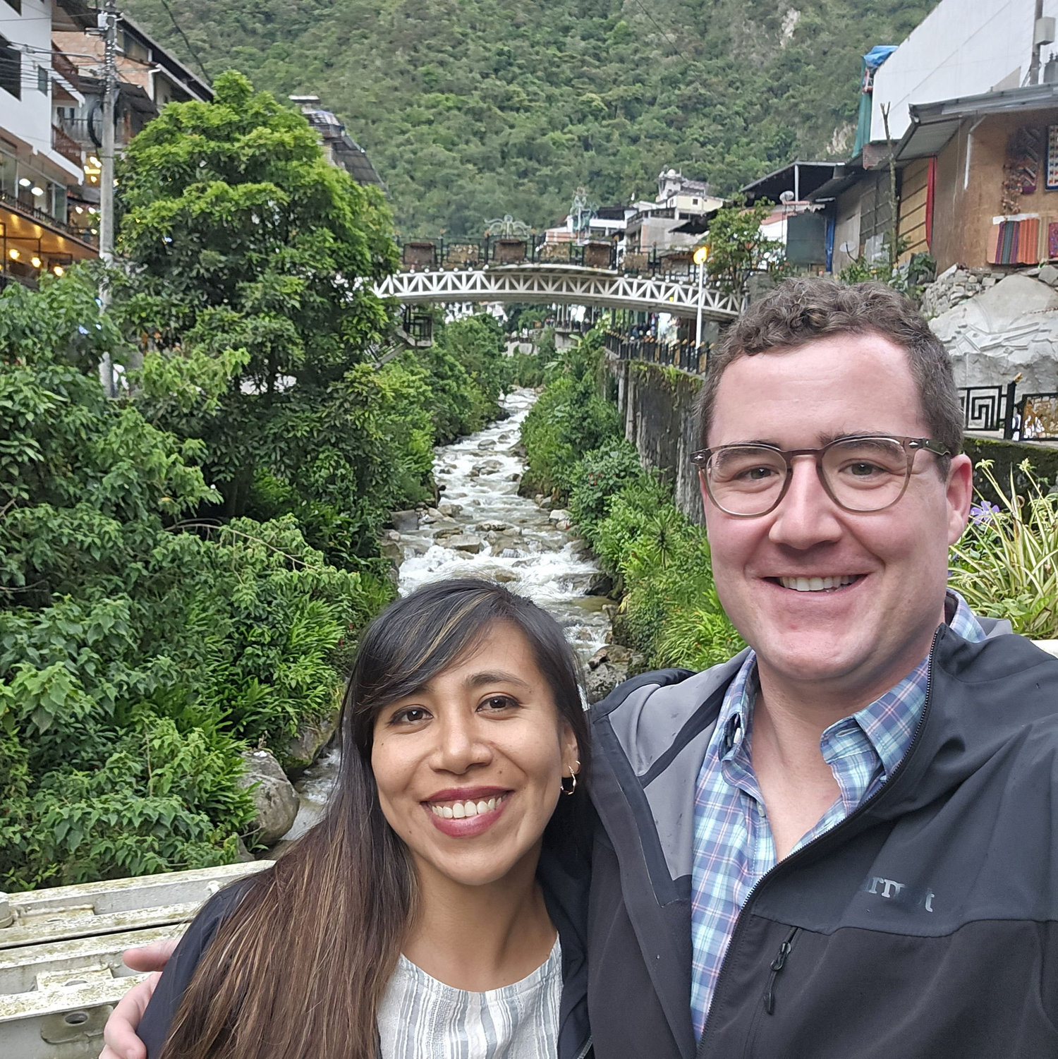 At the city where you take the train to Machu Picchu. Augas Calientes.