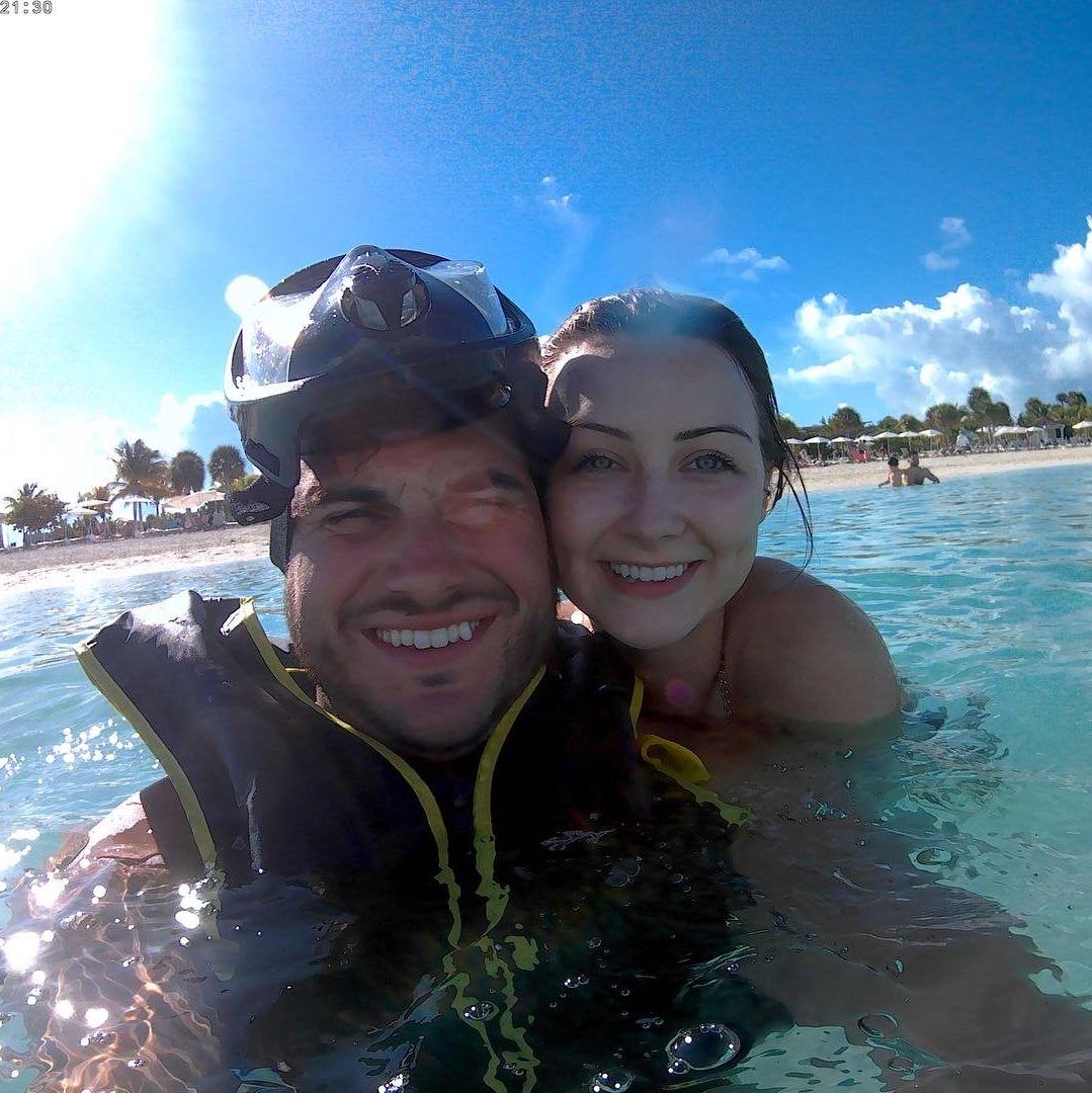 Fake couple but in the Bahamas