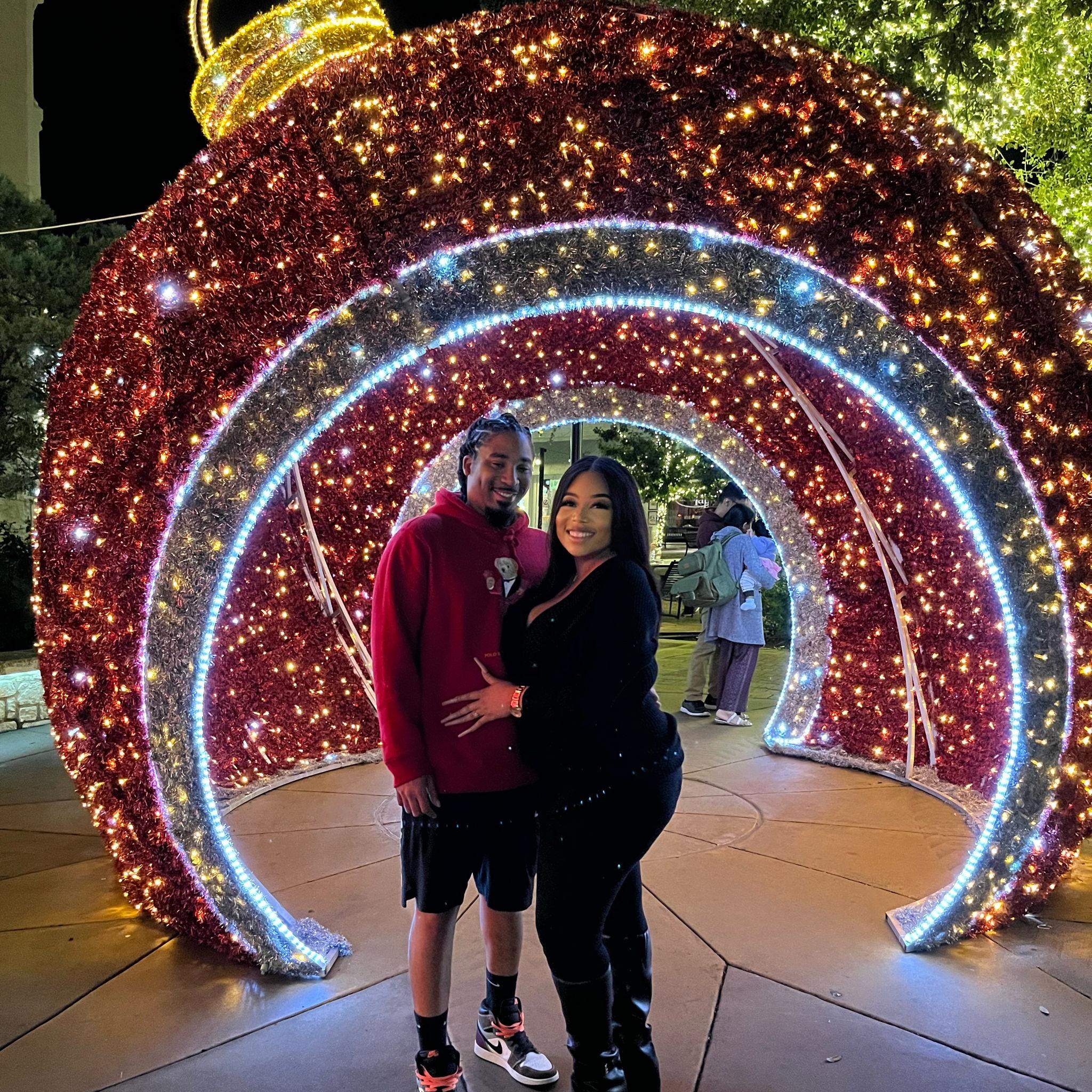 The first time he came to visit.