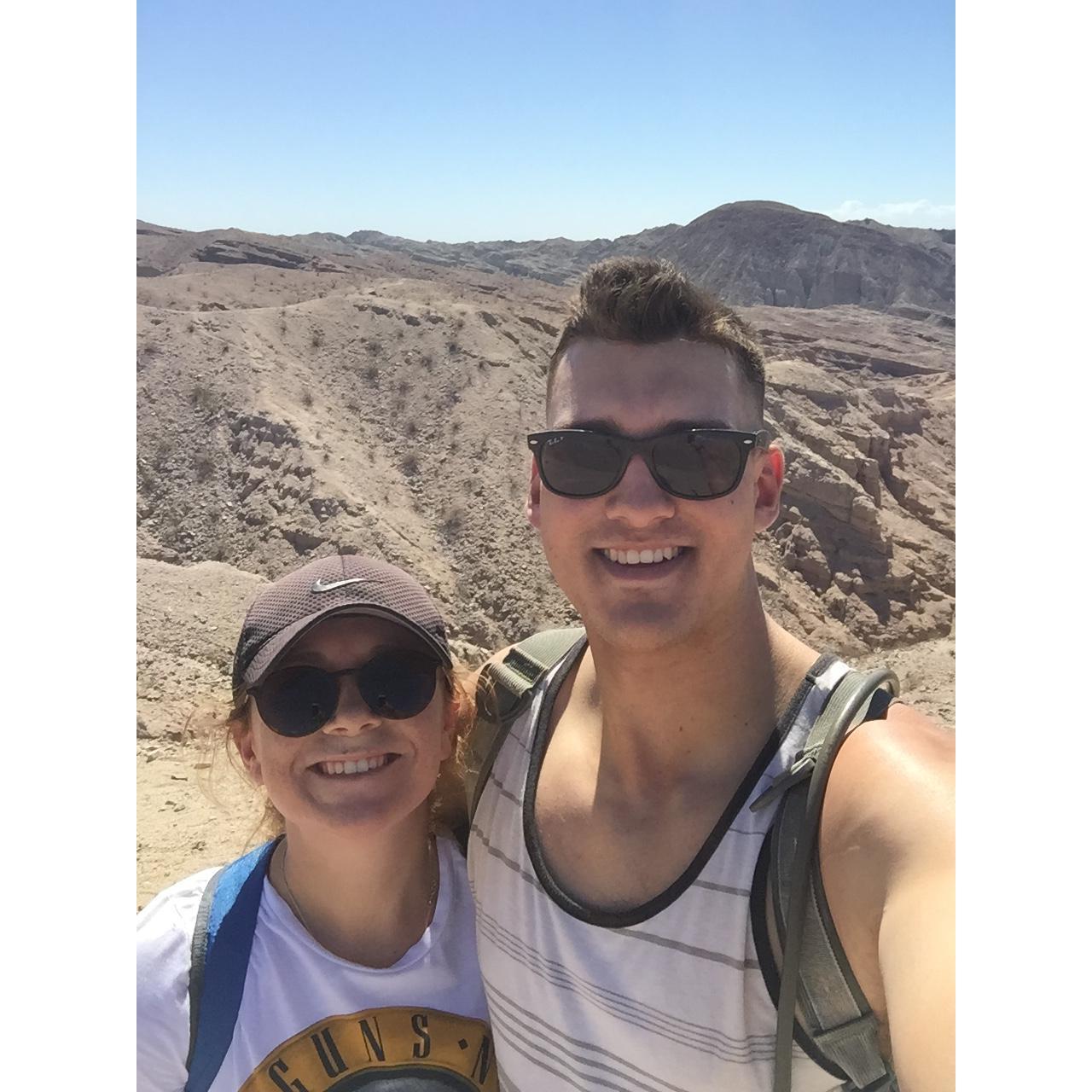 Local painted canyon hike