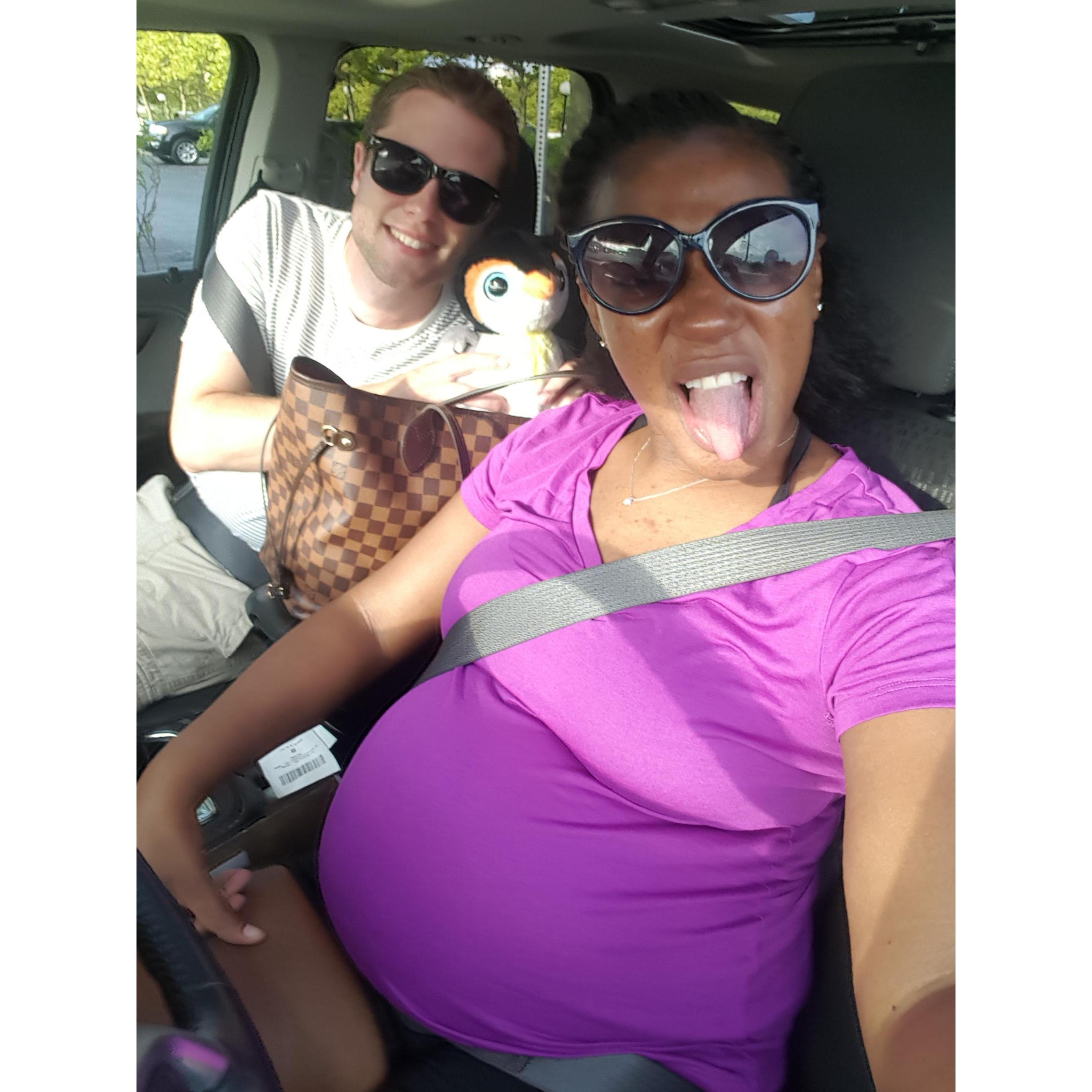 Family vacation before Maddox arrives