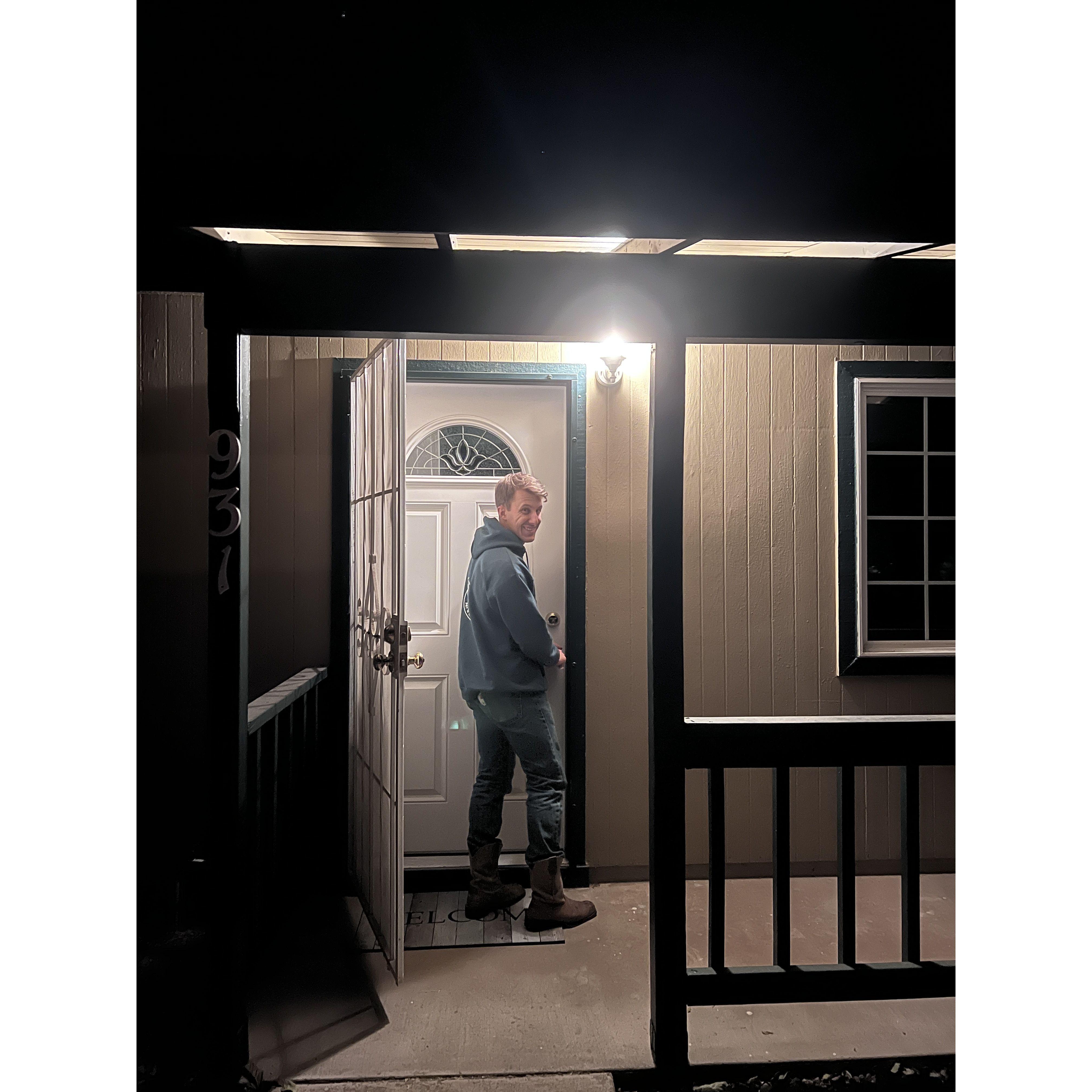Getting the keys to our first house
