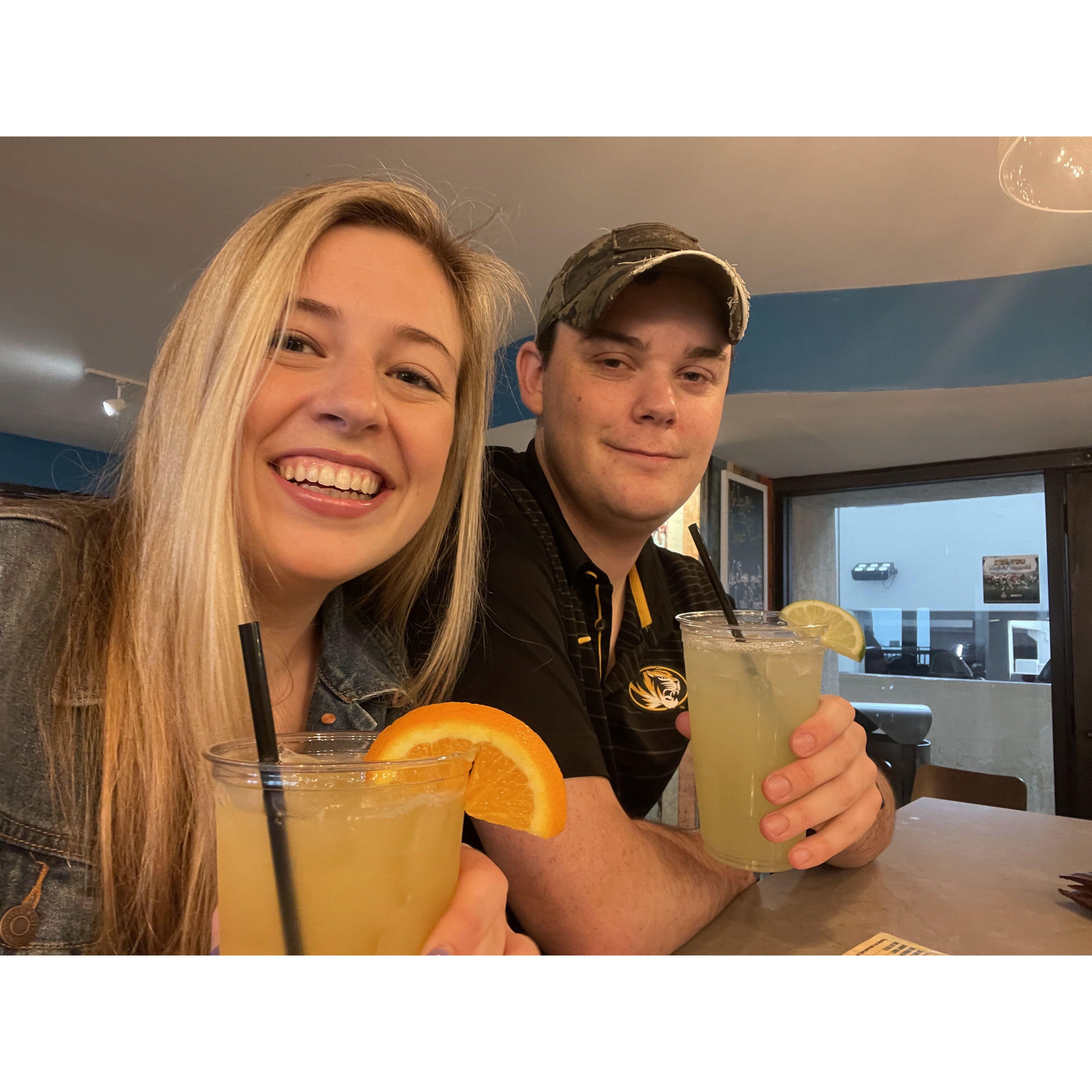 Margaritas near the beach
