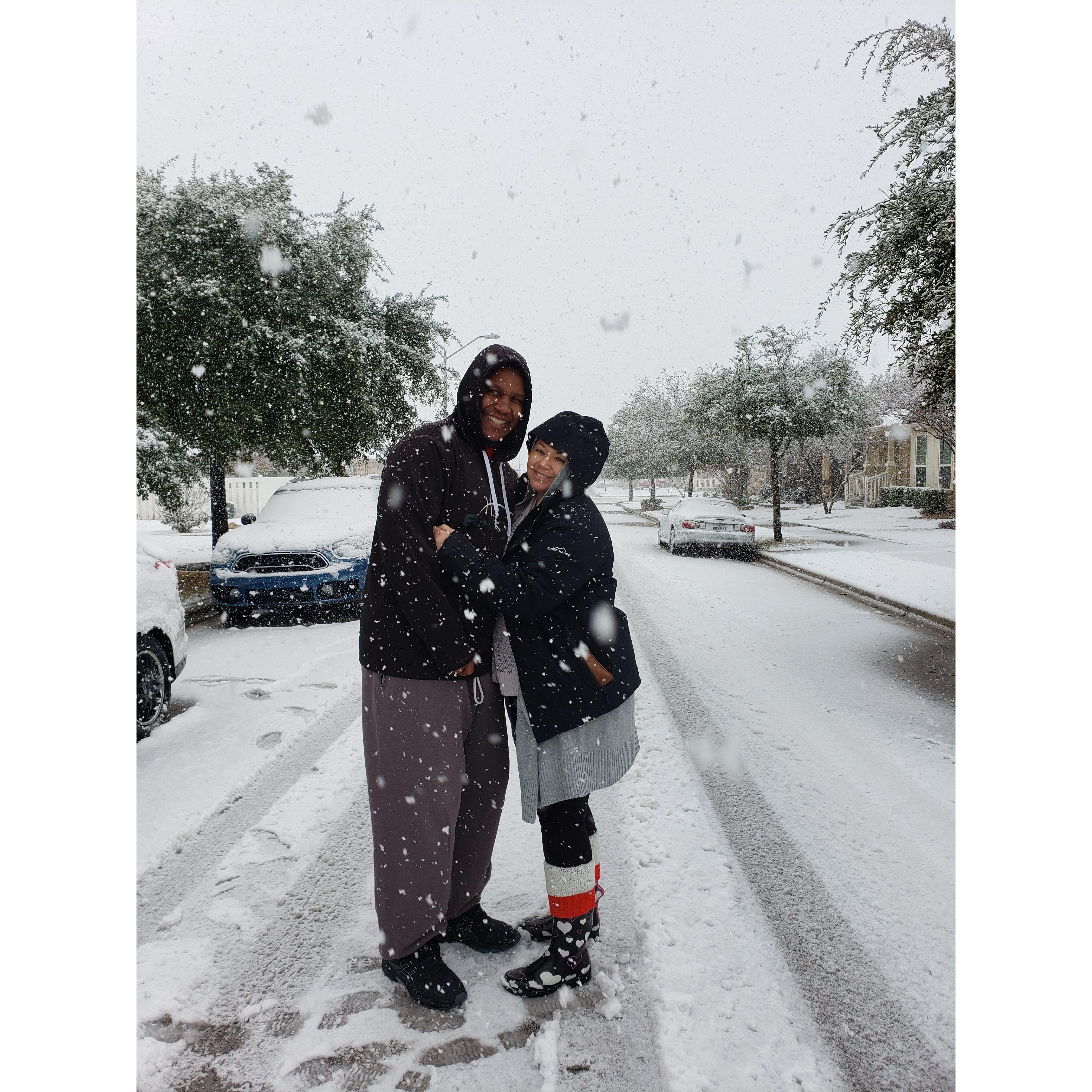Having fun in Snowpocolypse!