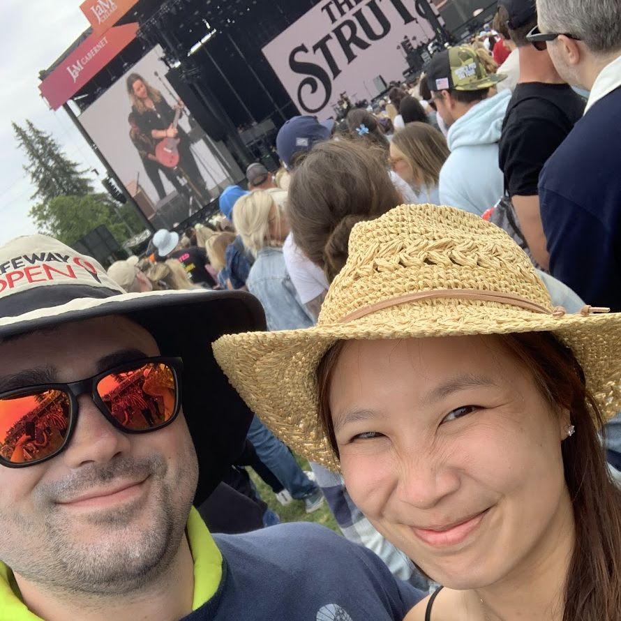 First music festival together, Bottle Rock Napa Valley