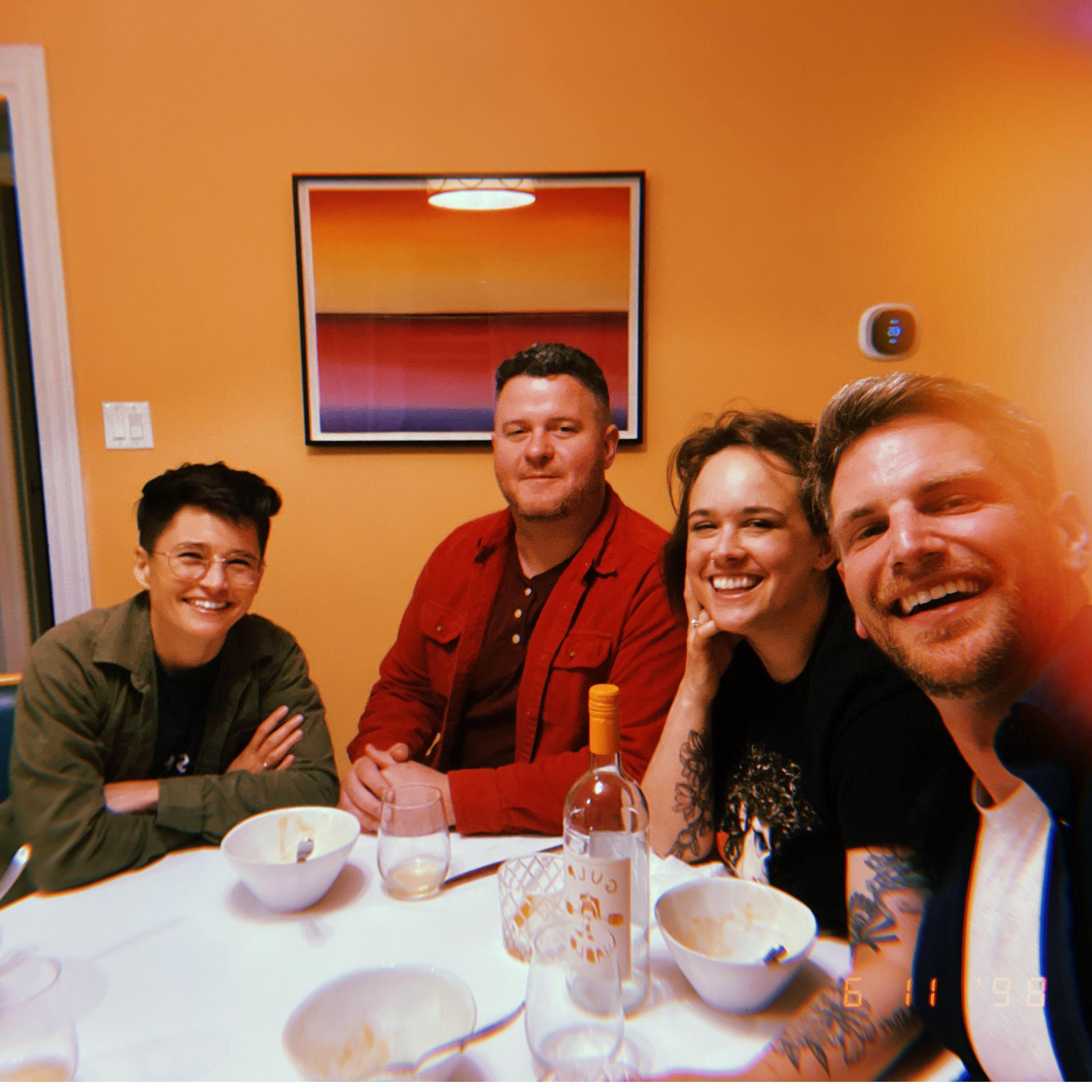 Intimate dinners with friends are our Olympics.