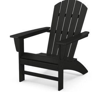 Black Nautical Adirondack Chair