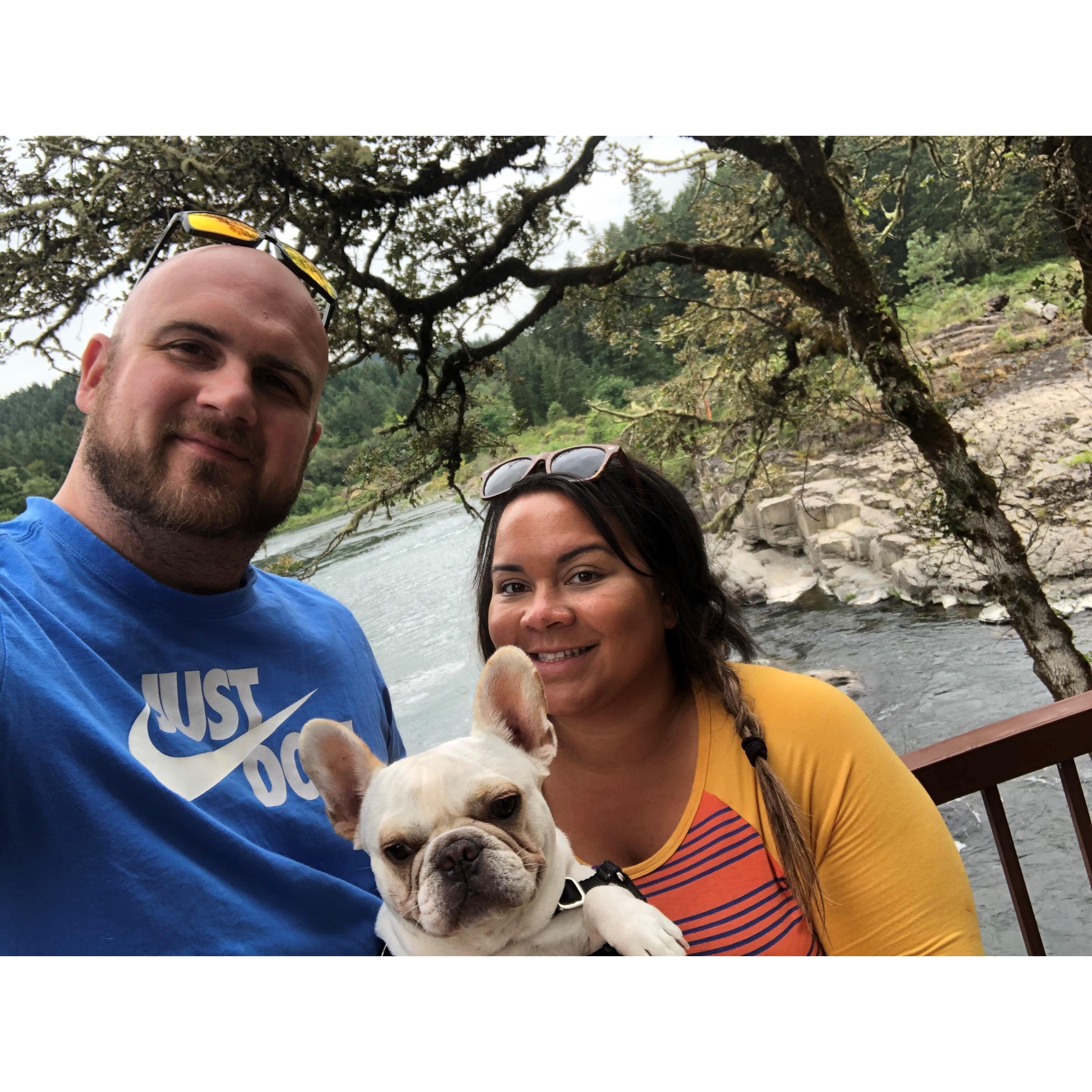 Jason showing Nina his hometown 2018