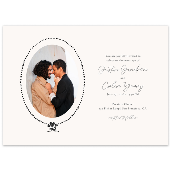 Zola Wedding Invitations - Coeur Photo