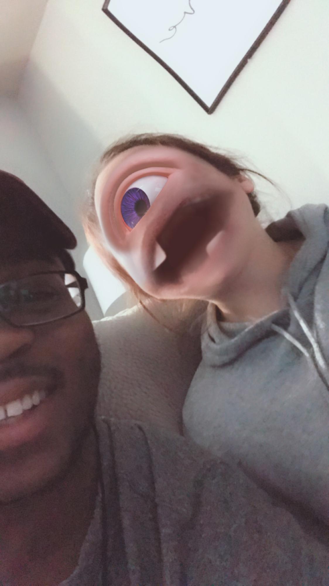 Goofing around at home