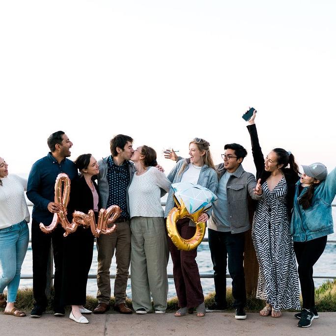 Josh planned a surprise engagement with some of our close friends and family