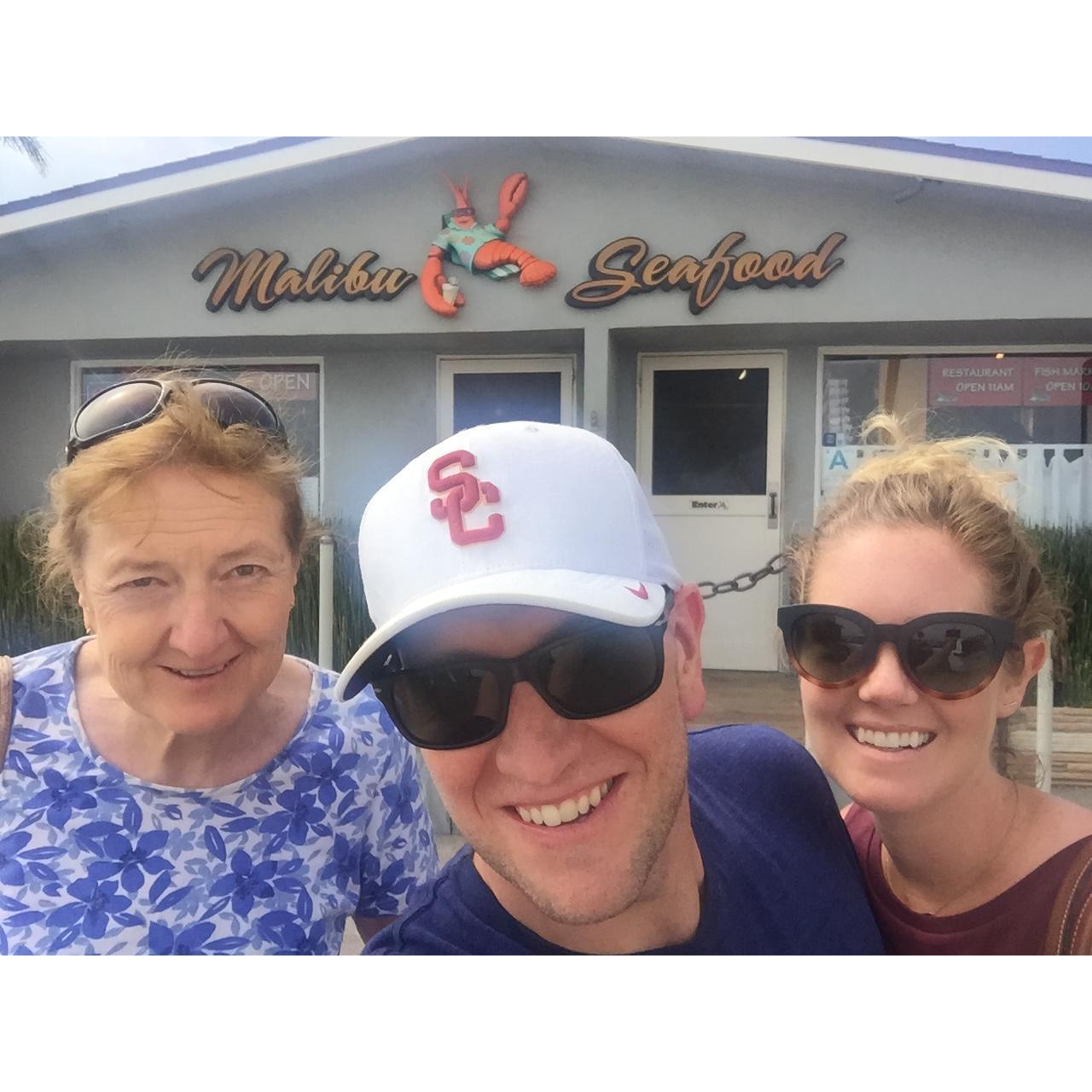 One final visit from Jessica (Rich's mom) in LA, complete with a trip to the beach in Malibu and enough fish tacos to feed an army - 7/26/18