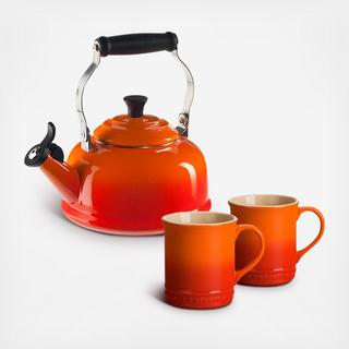 3-Piece Kettle and Mug Set