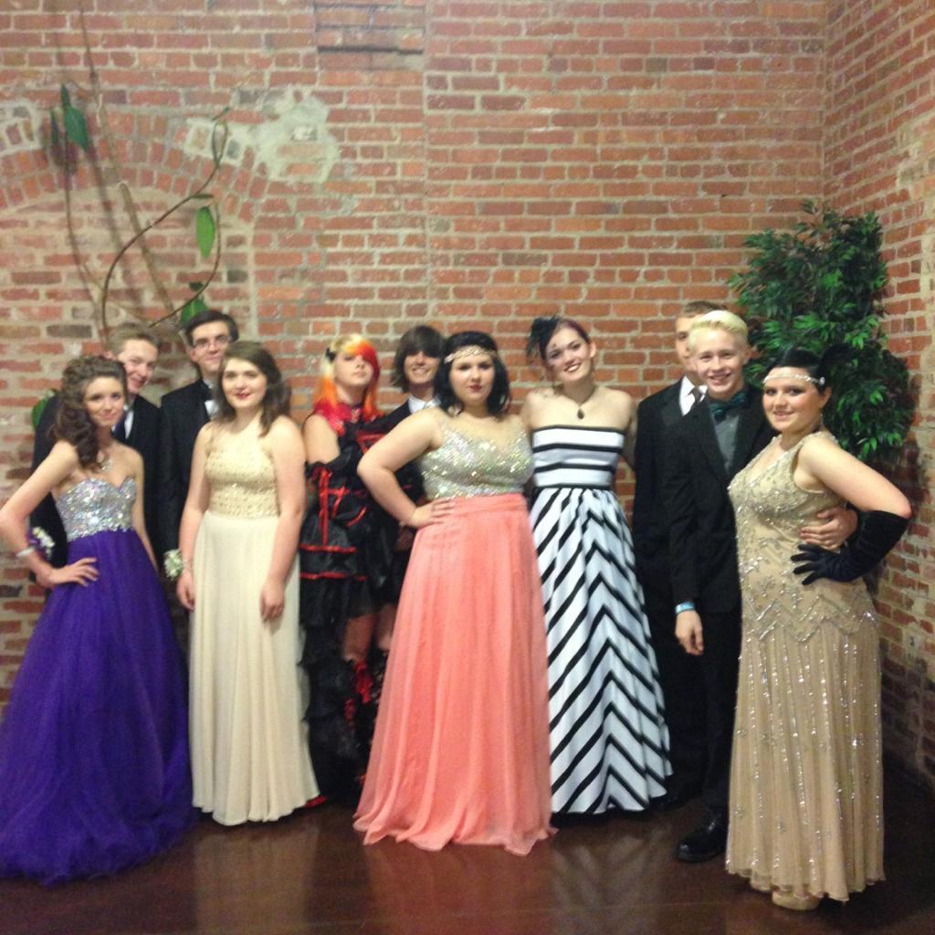 Prom 2015, with many of our friends who will remain with us for the big day <3