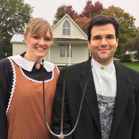 Stopped in Eldon, IA to get our "American Gothic" photo