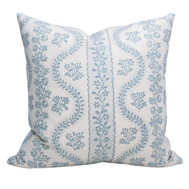 Dolly Carolina Blue Pillow from Stuck on Hue