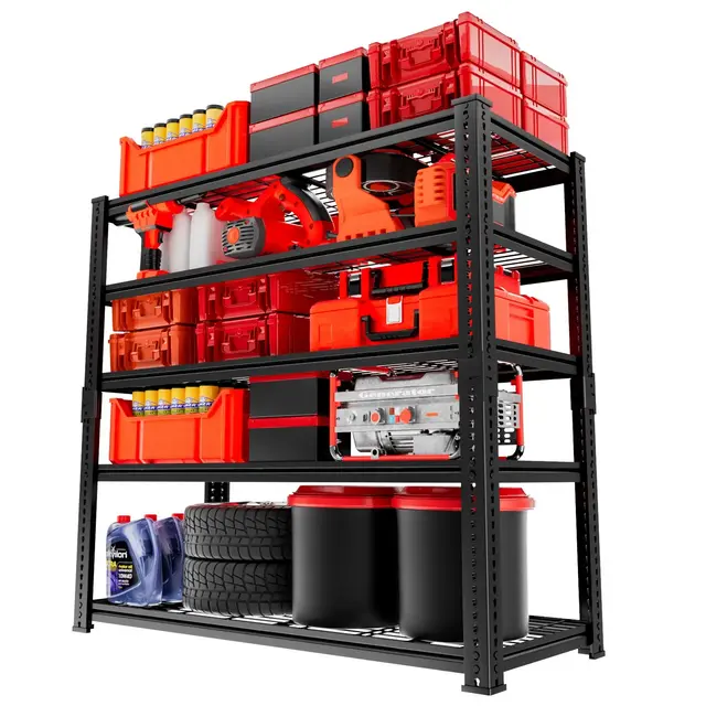 5-tier 36"W × 72"H × 16"D Adjustable Heavy Duty Metal Shelving Unit for Garage,Pantry,Storage,Toolsheds, Warehouses
