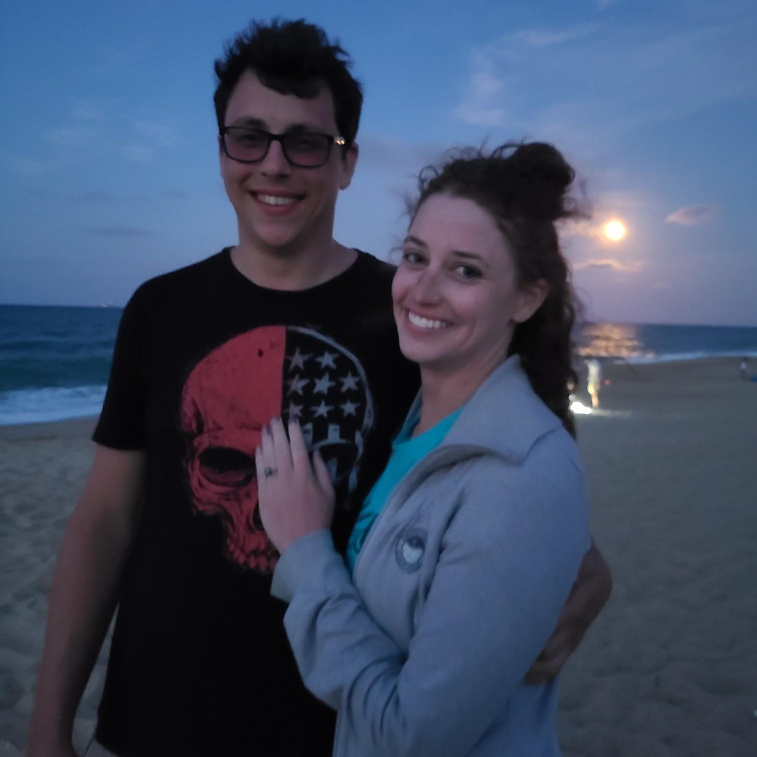 crazy& long day at the beach followed by fireworks& an engagement💍