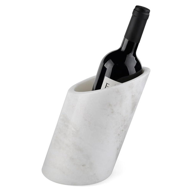 BCS Marble Wine Bottle Chiller - Versatile Wine Chillers for Bottles - Applicable to Kitchen Utensil Holder/Makeup Brush Holder/Pen Holder for Desk That Also Serve as Lamp Shade