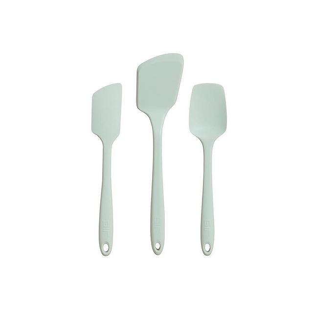 GIR: Get It Right Silicone 3 Piece Utensil Set - Non-Stick Heat Resistant Kitchen Cooking and Serving Utensils - Silicone Spatula, Flip/Turner, and Spoonula - Mint