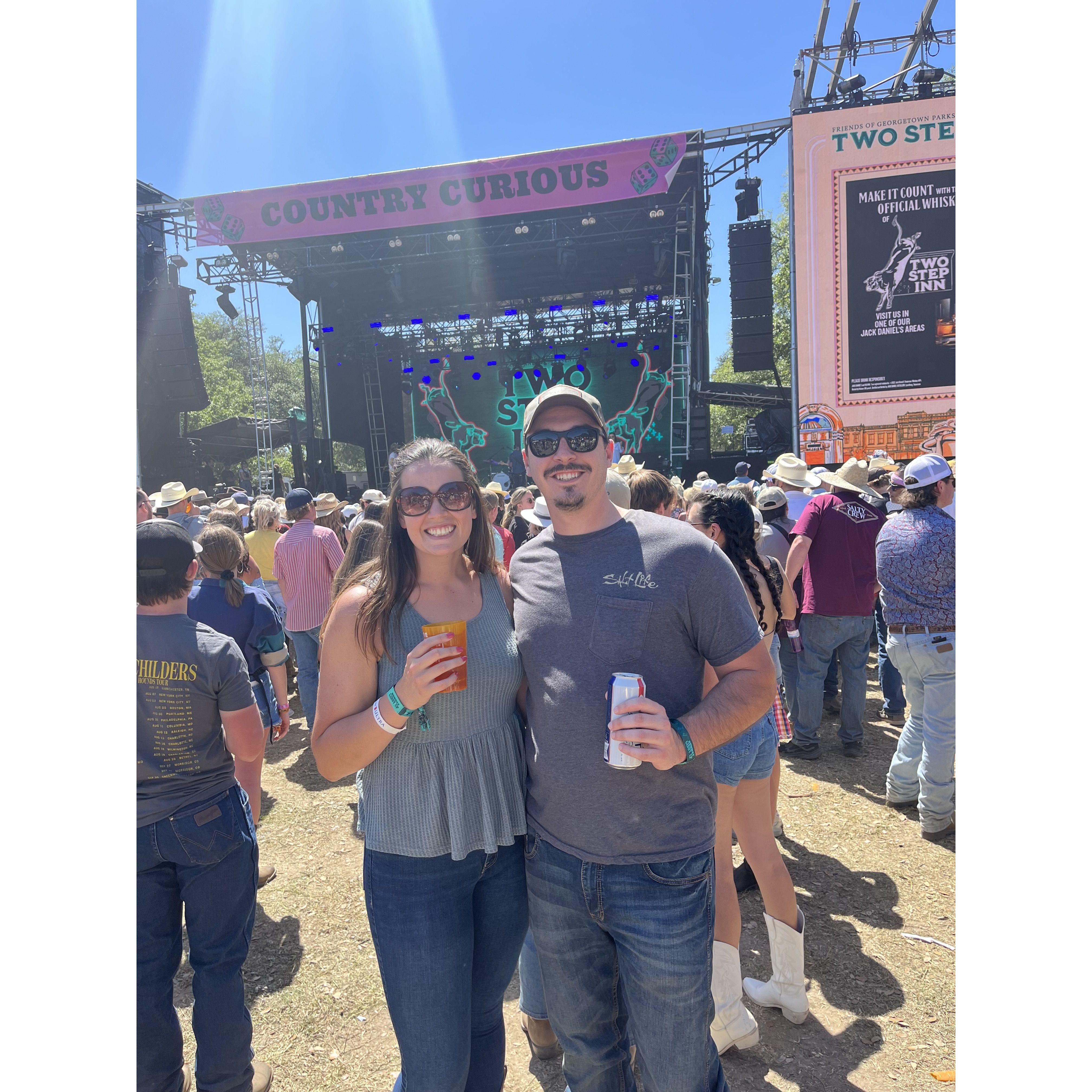 Two Step Inn music festival! We got to see Will's favorite, Tyler Childers