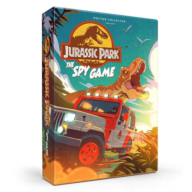 Doctor Collector: Jurassic Park: The Spy Game - Strategy & Deception, Family & Group Game, Ages 10+, 5-10 Players, 20-30 Min, Black