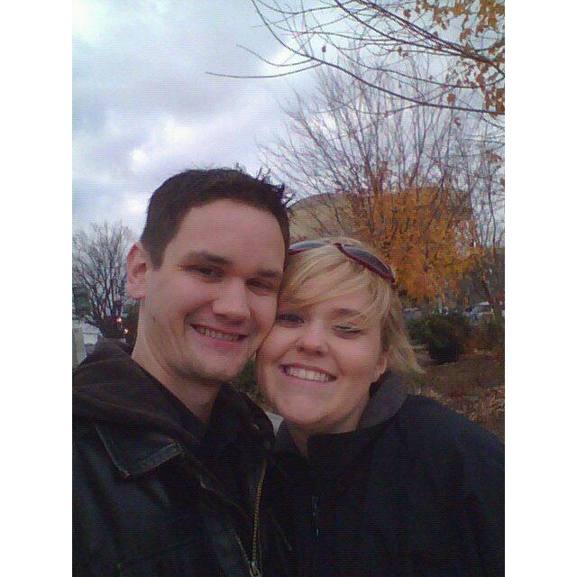 This was our very first selfie.