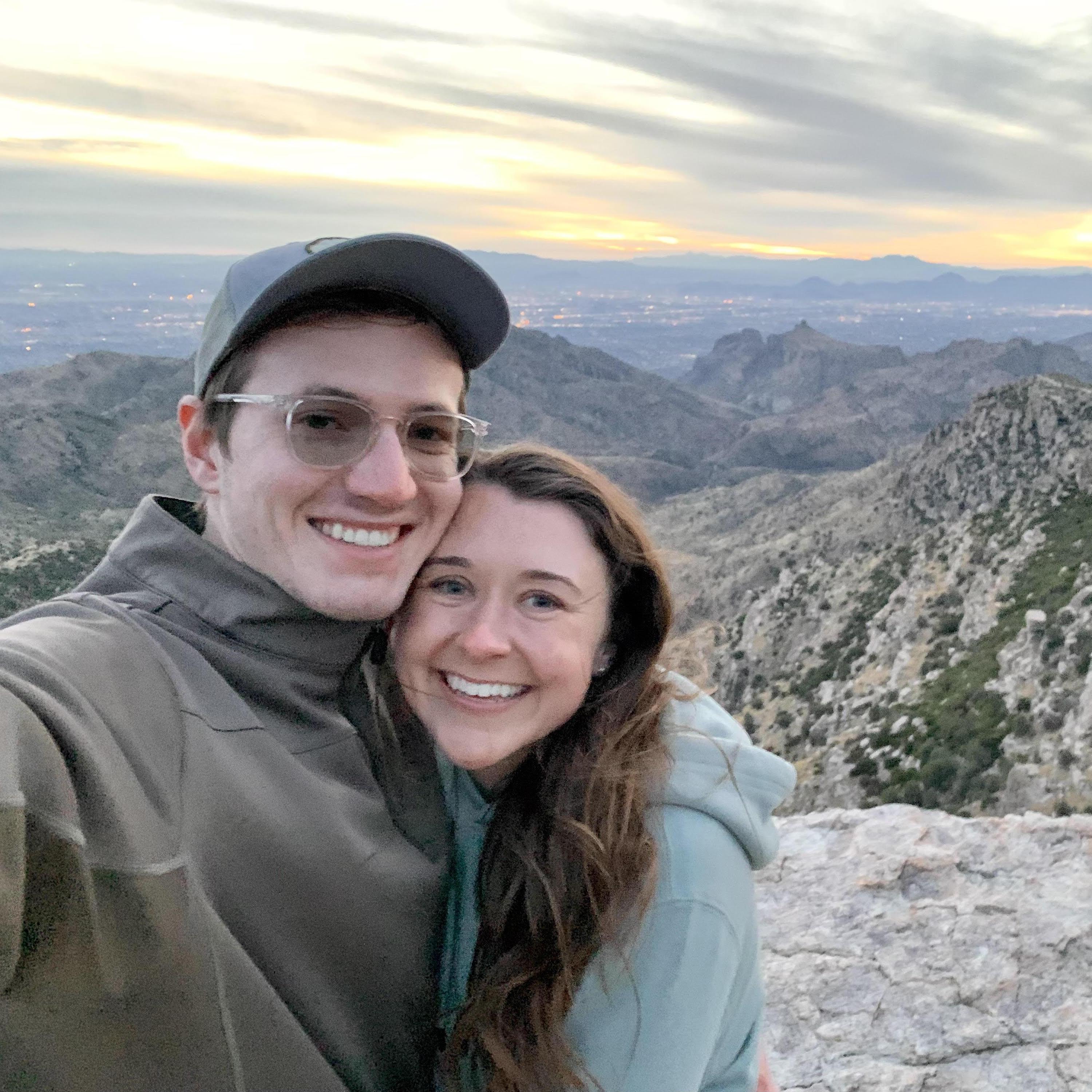 This picture was right after we both said, "I love you" for the first time on Mt. Lemmon