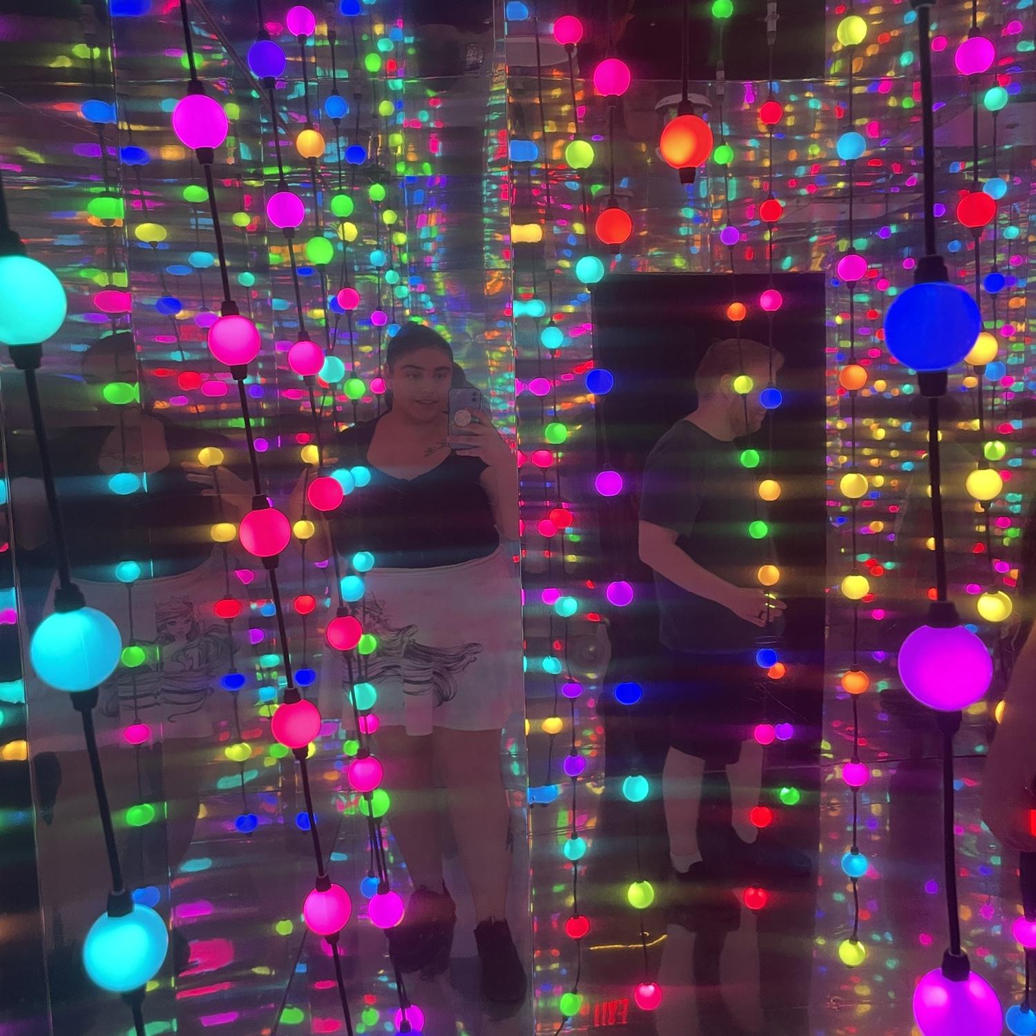 We were in the infinity room at Dopamine Land!