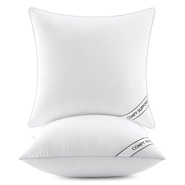 MIULEE 20x20 Inch Pillows Inserts, Pack of 2 Down Alternative Virgin Filling Comfy Support Throw Pillows for Sofa Couch Bed