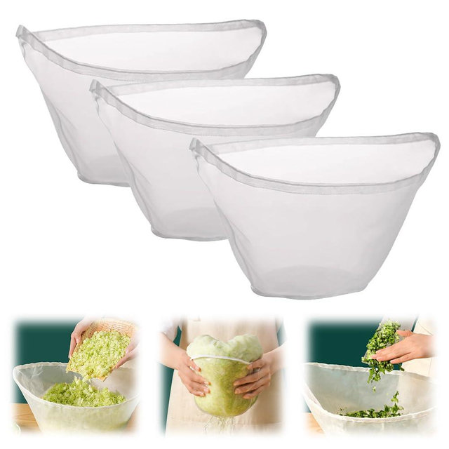 Cheese Cloths, 2025 New Upgrade Cheese Cloth Bag for Straining, Cheesecloths Nut Milk Bag Reusable, Cheesecloth for Straining, Dumpling Fillings, Juicing and Cooking (14.96 inch-3pcs)