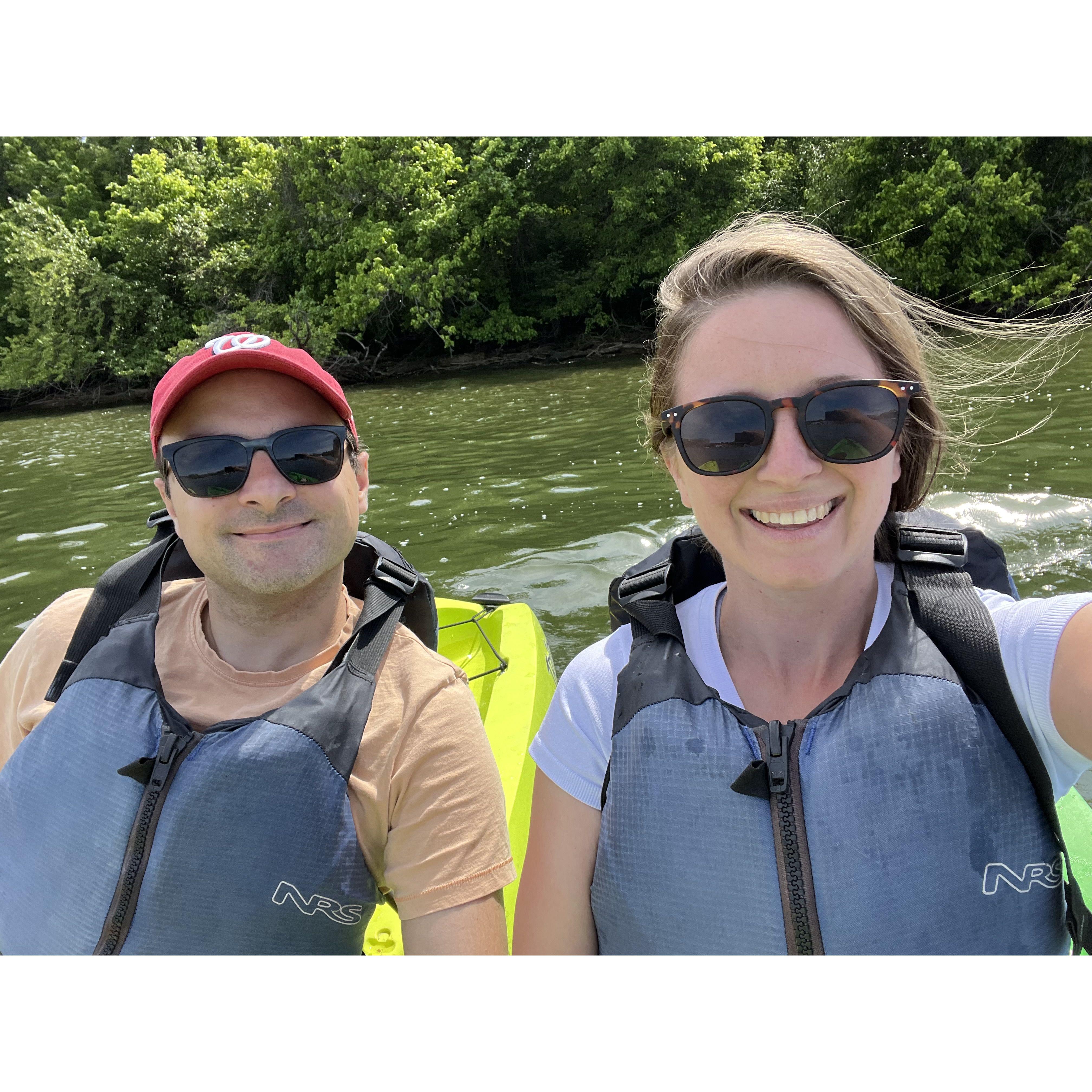 One of our favorite summer activities is kayaking in DC