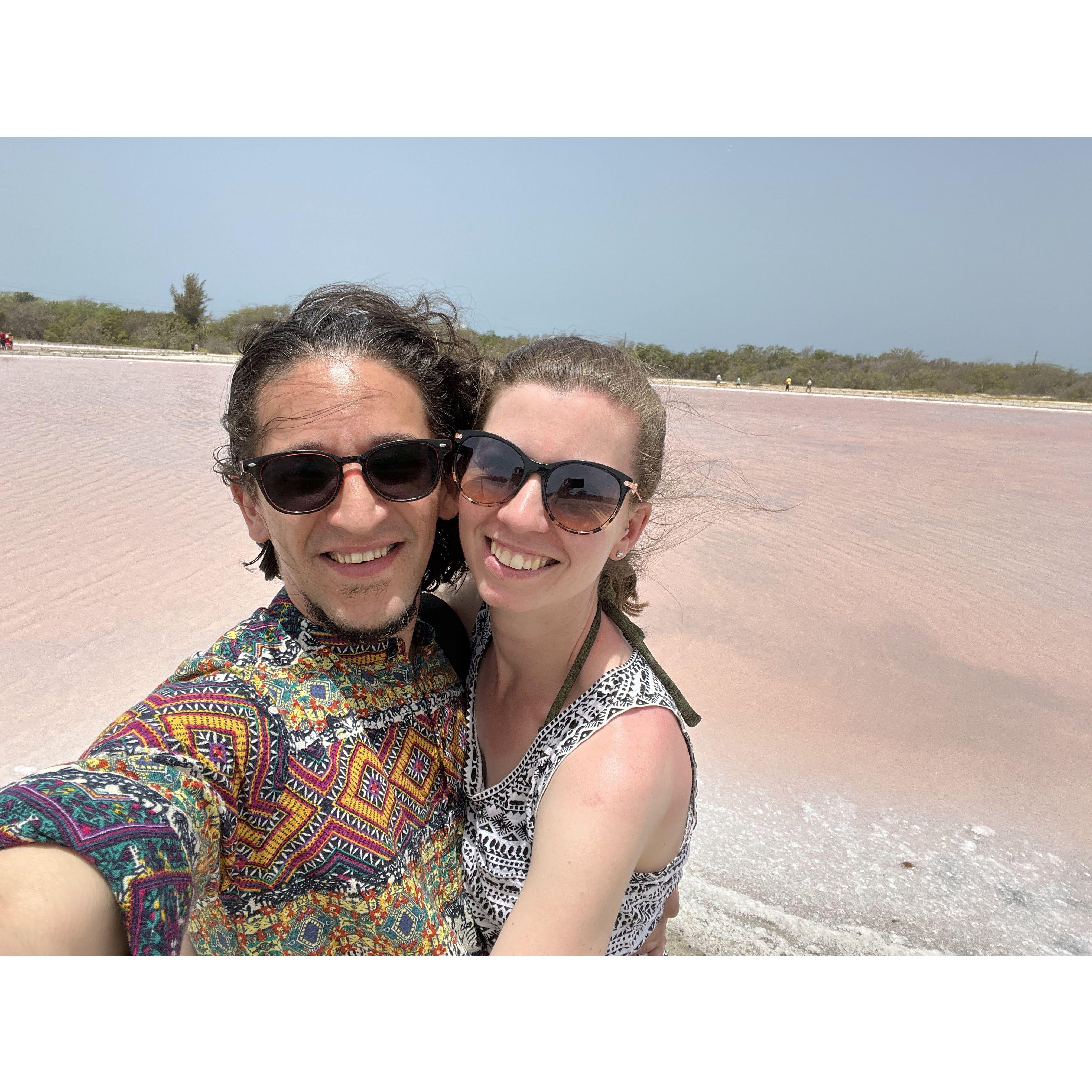 Cabo Rojo, the pink salt flats in Puerto Rico