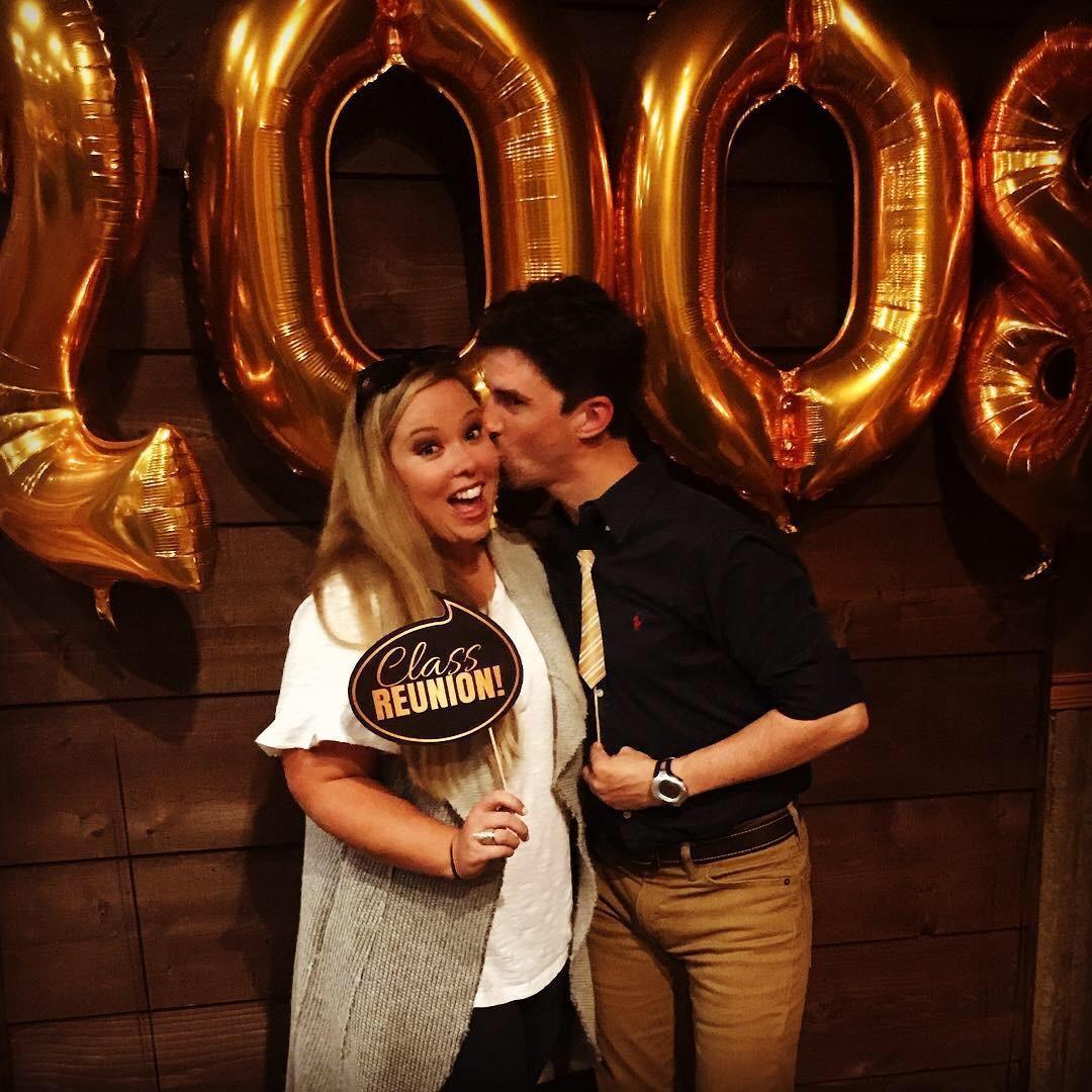 At my ten year high school reunion!