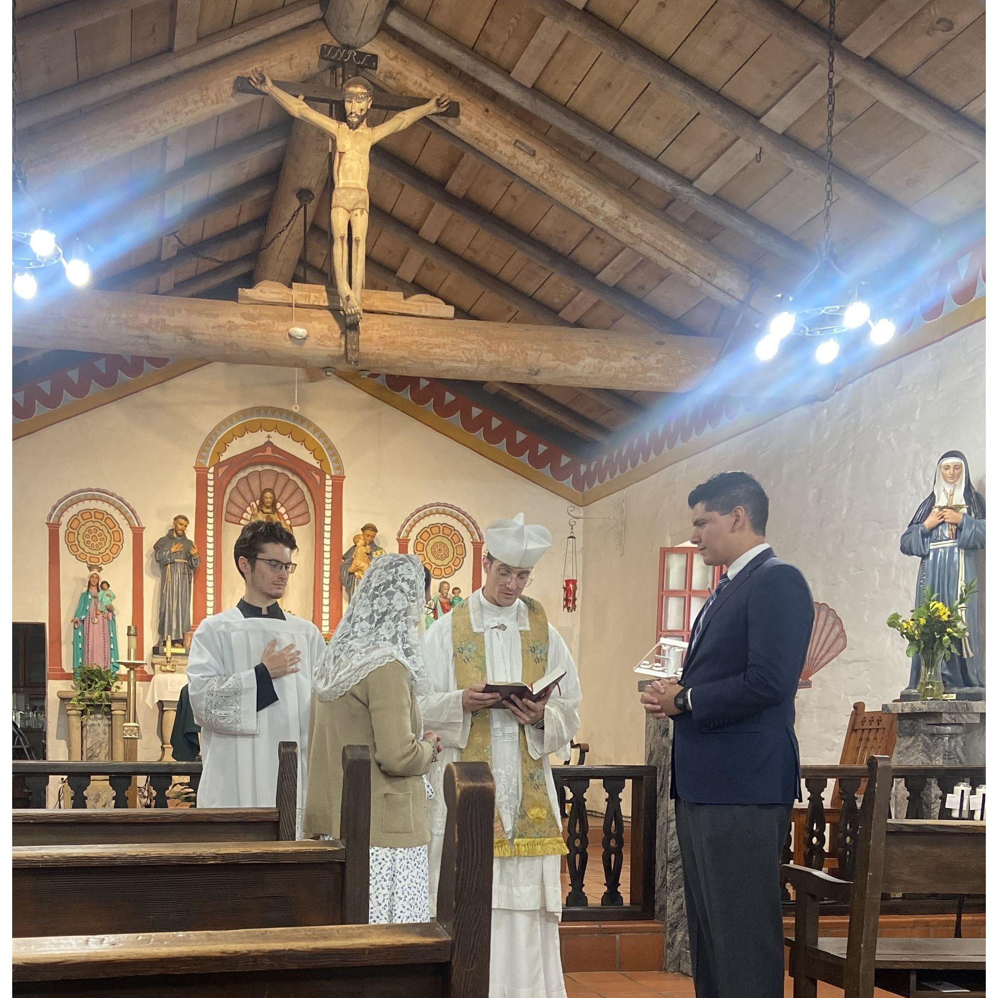 Our betrothal ceremony