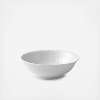 White Fluted Half Lace Cereal Bowl