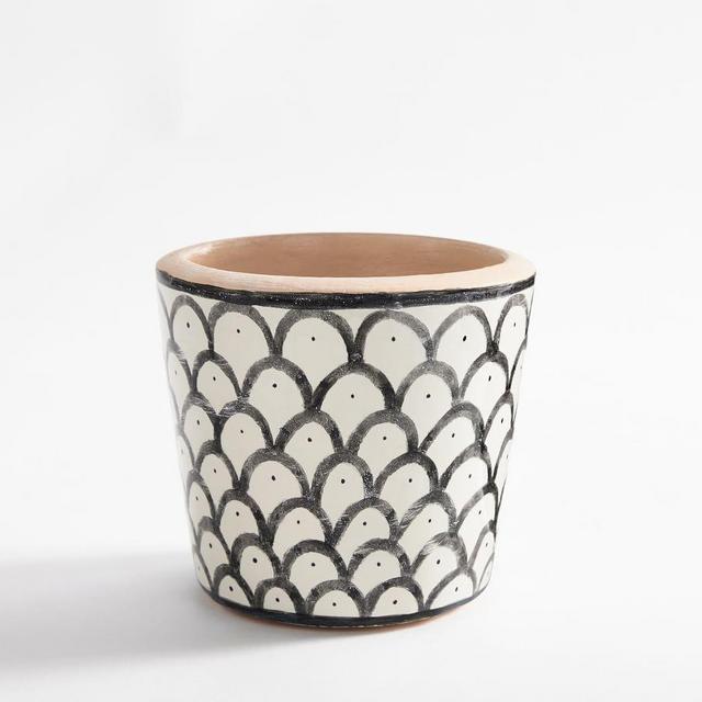 Marrakesh Planter, Scalloped, Small, 6.25" dia, 5.25" h