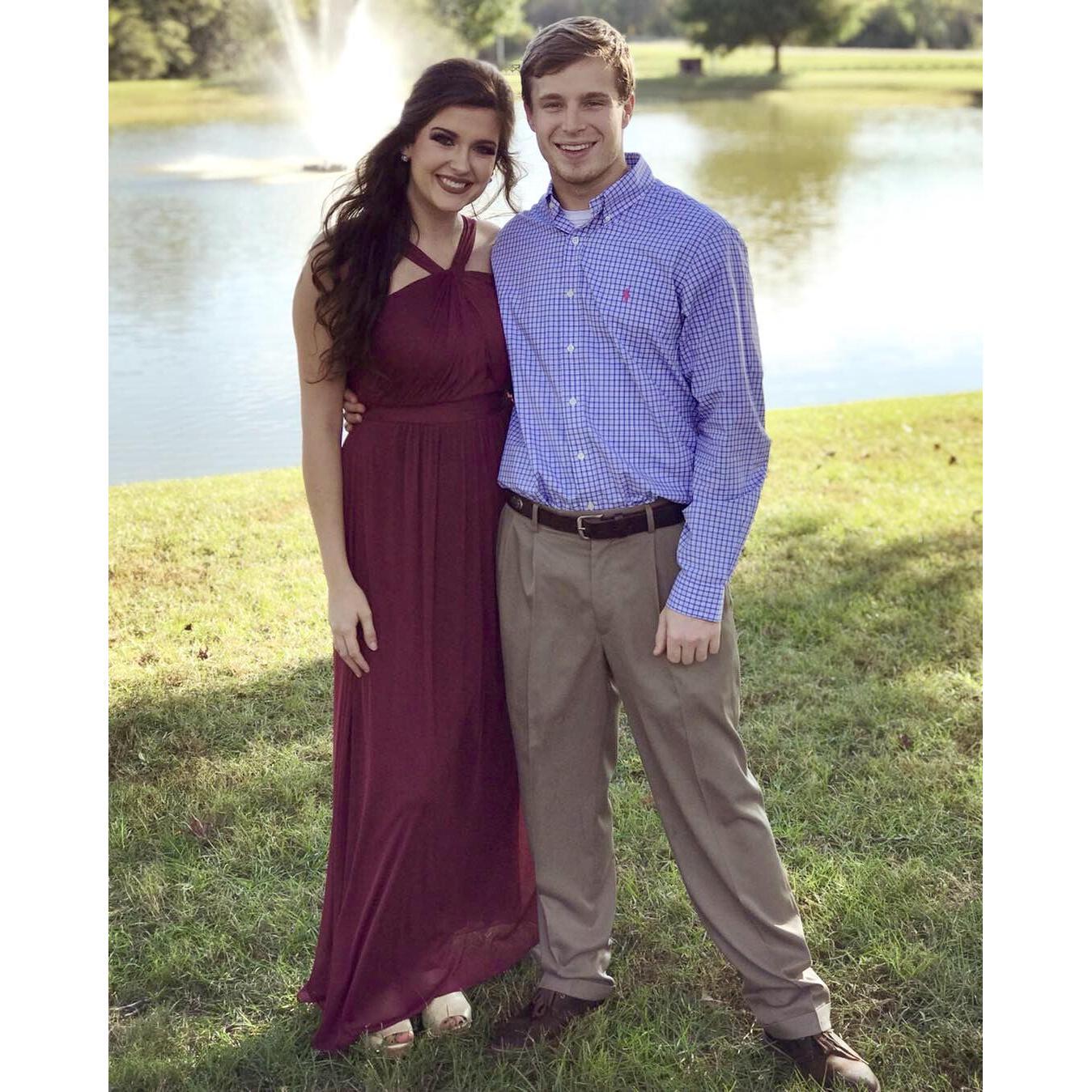 Our first wedding together