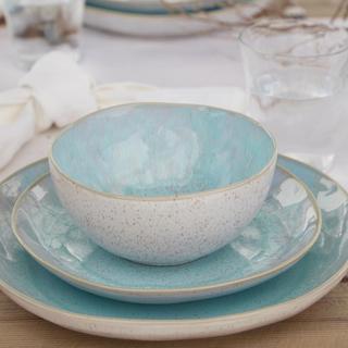 Eivissa 12-Piece Dinnerware Set with Pasta Bowl, Service for 4