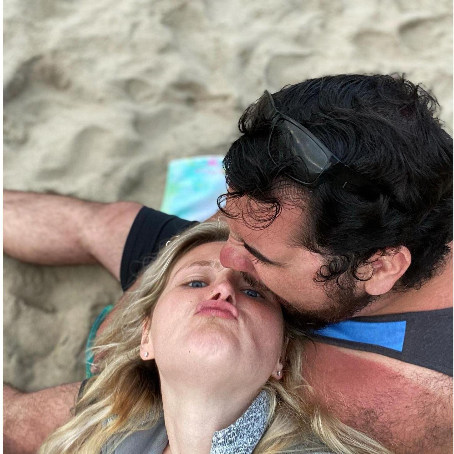 And also convinced him to climb some small seaside cliffs to watch the sunset in San Diego.