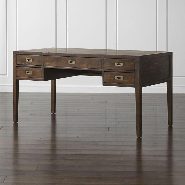 Morris 48 Chocolate Brown Writing Desk