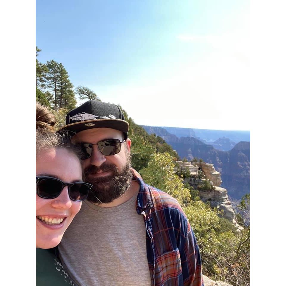 North Rim of the Grand Canyon (and the closest Zach got to the edge) - October 2020