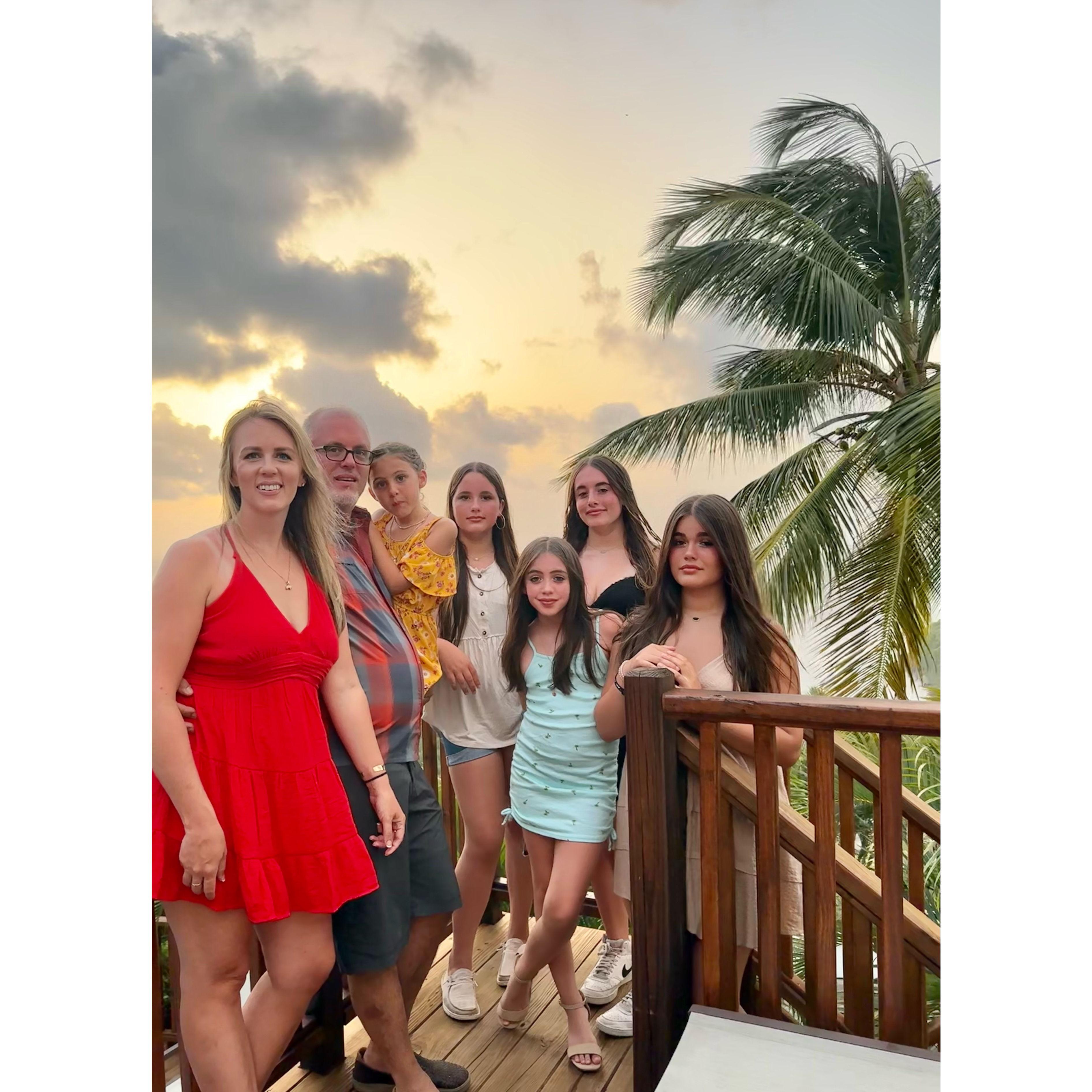 Making amazing memories with our daughters in St. Lucia