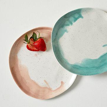 Seaside Melamine Dinner Plates - Set of 4