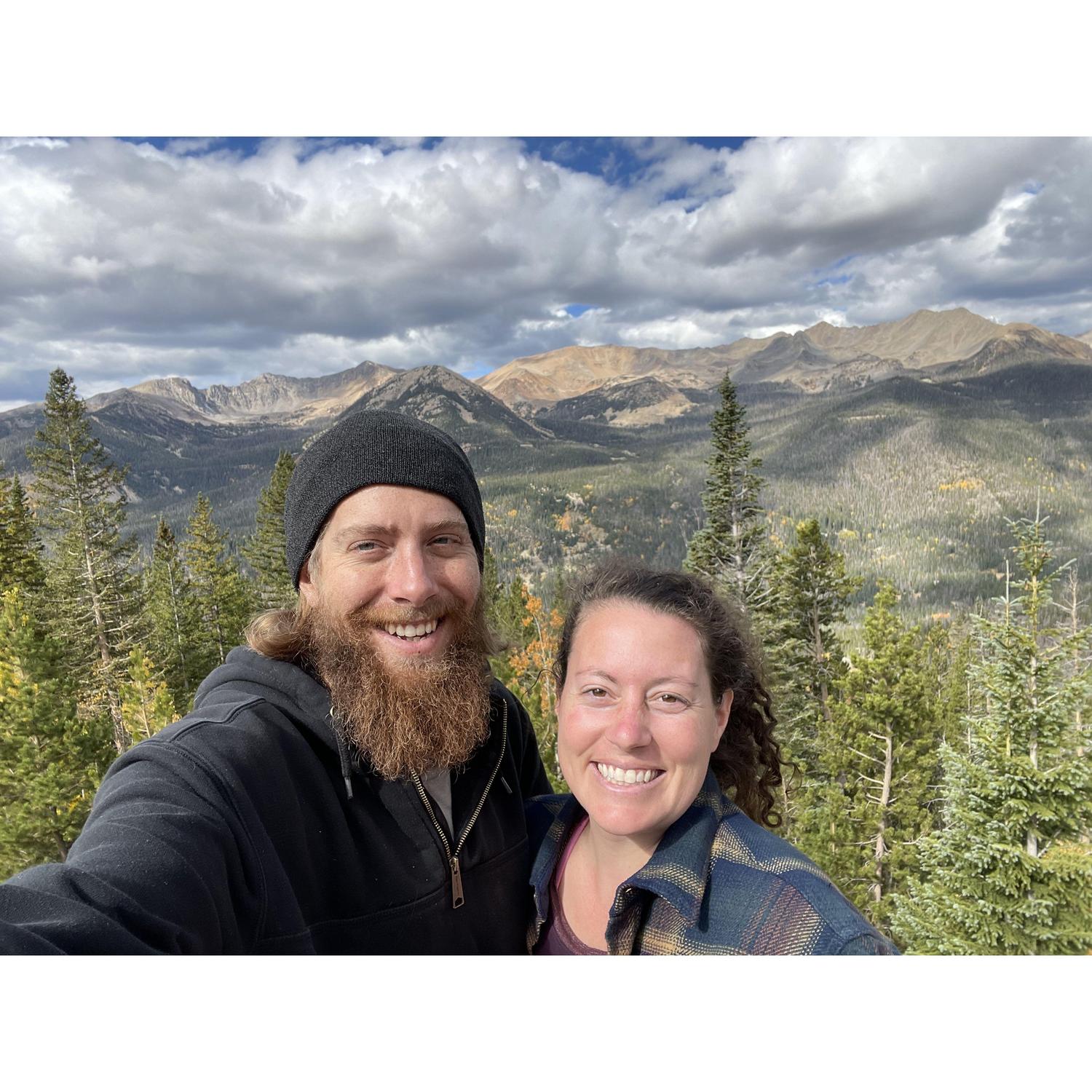 Estes Park, CO she loves me even with a crazy beard!