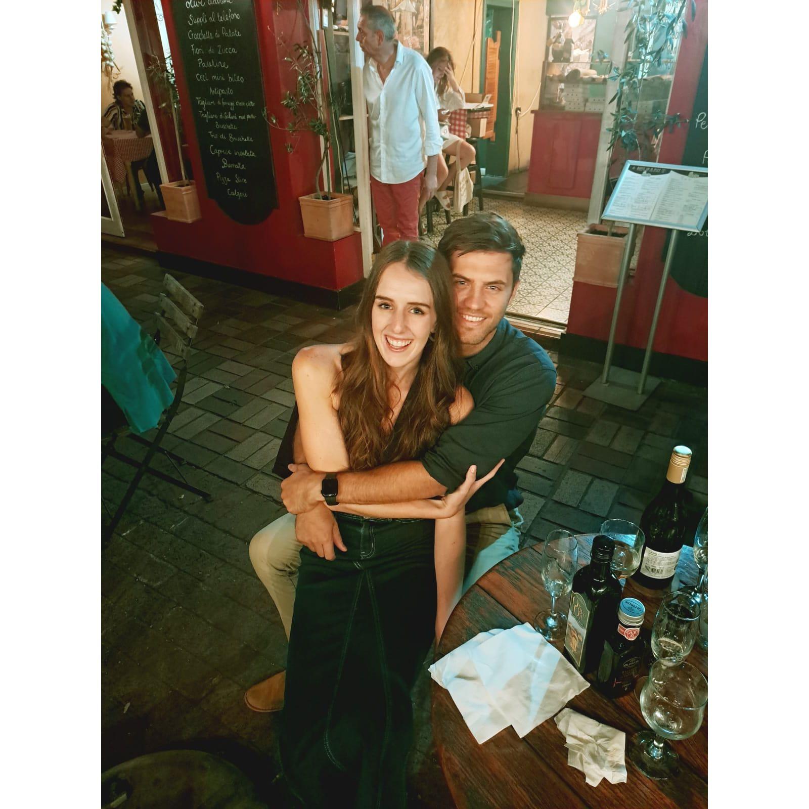 Celebrating Nix's 21st birthday in Stellenbosch.