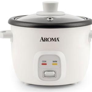 Aroma Housewares 4-Cups (Cooked) / 1Qt. Rice & Grain Cooker (ARC-302NG), White