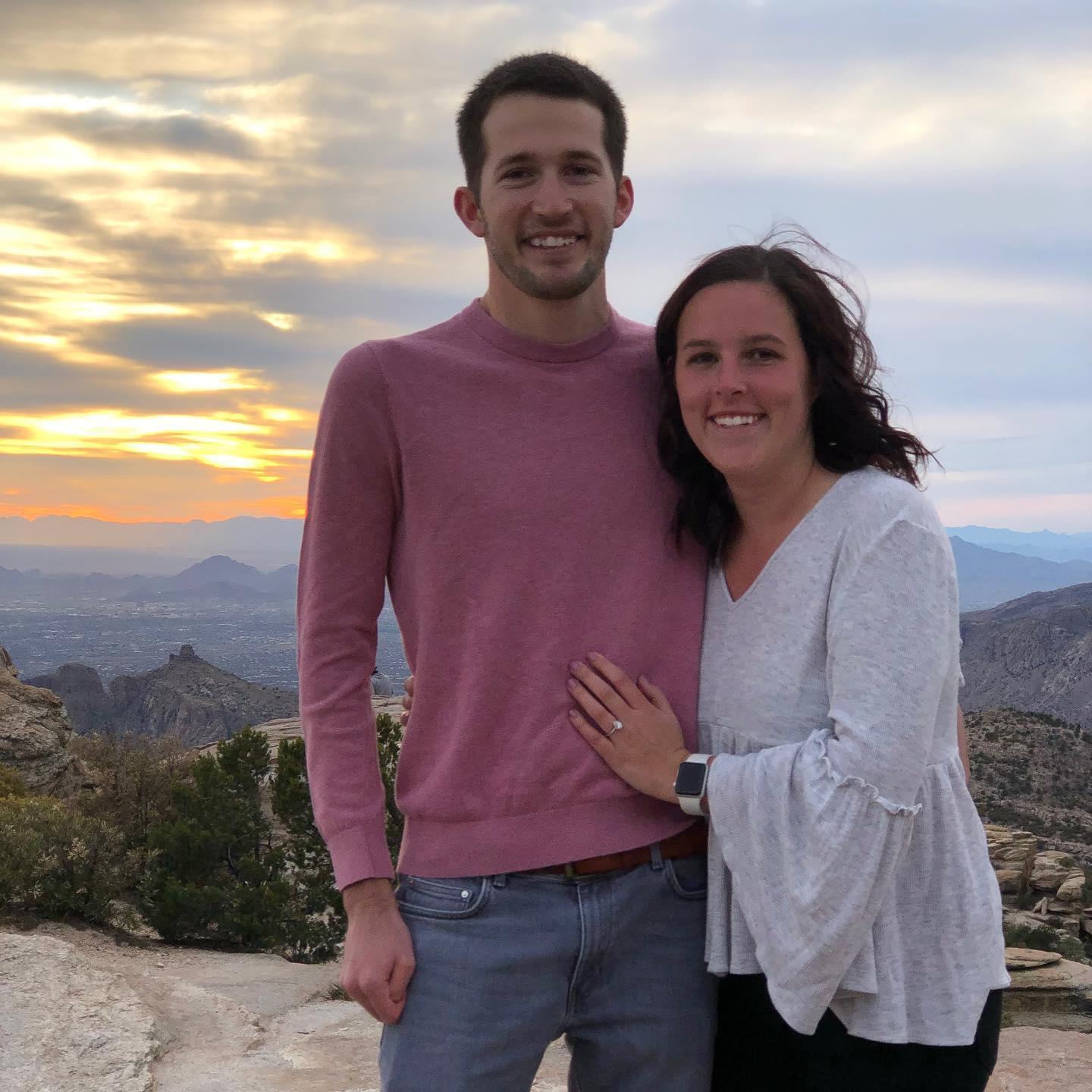 Getting engaged December 17, 2020 on top of Mt. Lemon in Tucson, AZ!